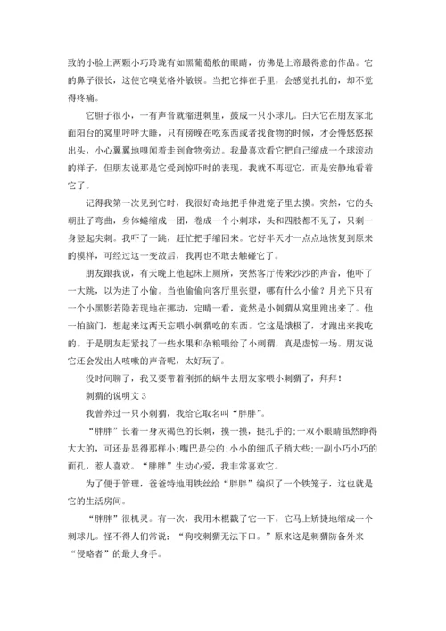 刺猬的说明文.docx