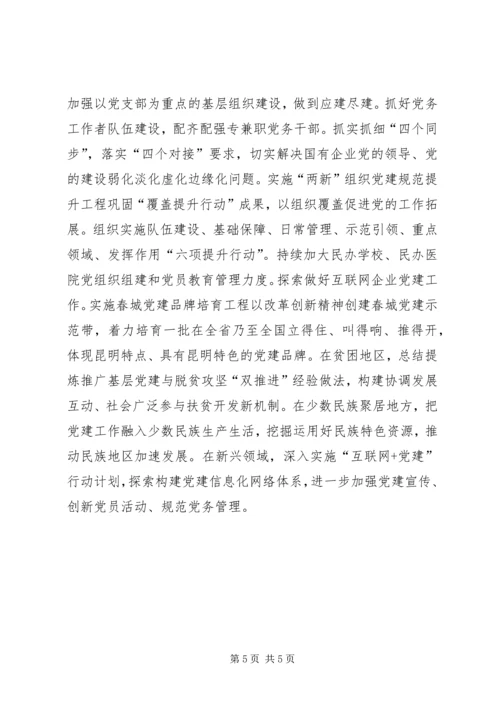 昆明基层党建提升年工作简报.docx