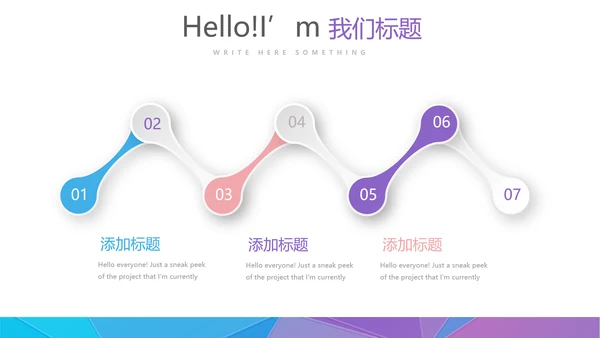 炫彩时尚微立体述职报告工作总结商务通用PPT动态模板