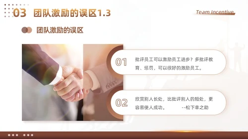 棕色大气商务励志如何做好团队激励企业管理工作总结PPT模板