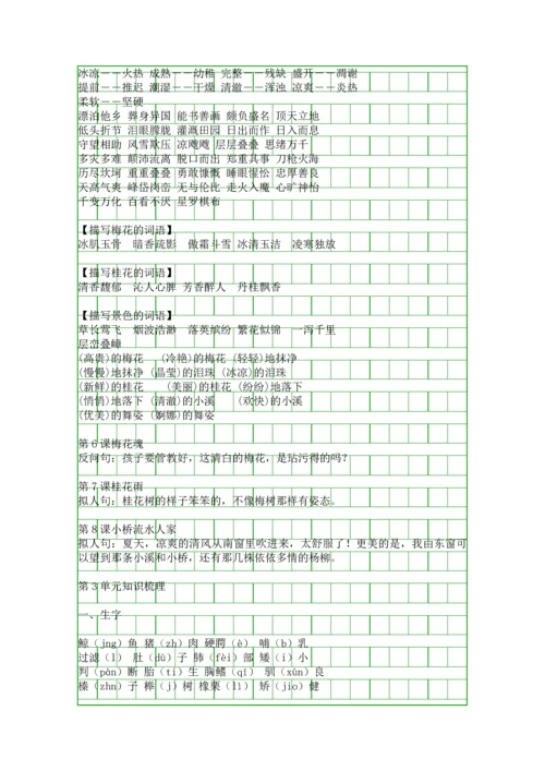 人教版五年级语文上册知识点归纳.docx