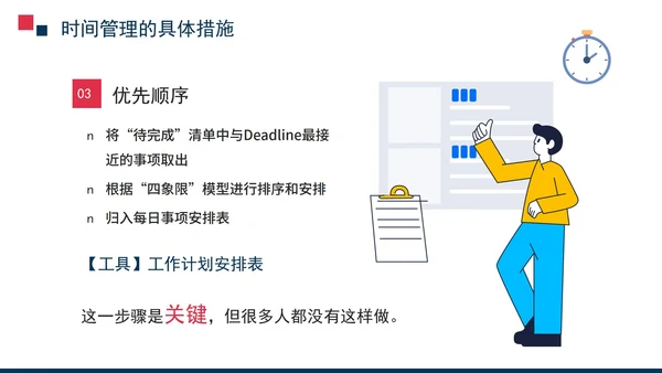 商务风企业员工时间管理培训PPT模板