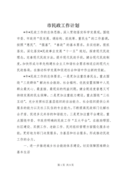 市民政工作计划.docx