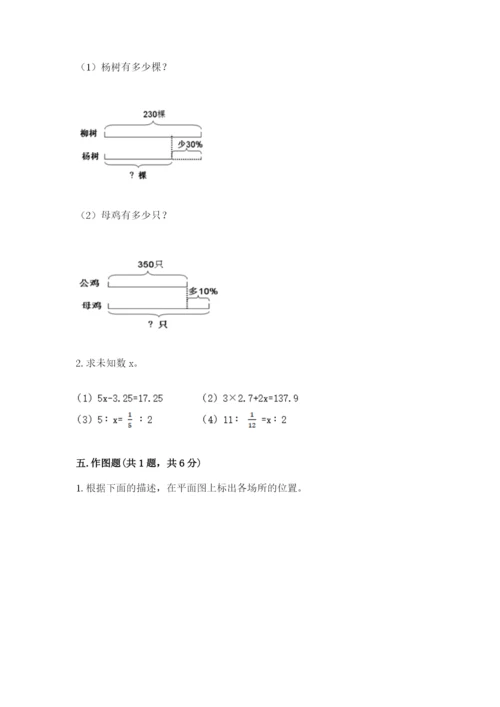 驻马店市上蔡县六年级下册数学期末测试卷精编.docx