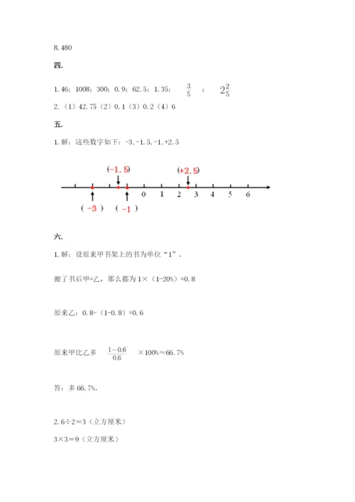 小学六年级数学摸底考试题附完整答案【精选题】.docx