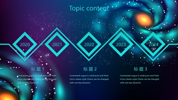 创意十二星座星空工作总结动态PPT模板