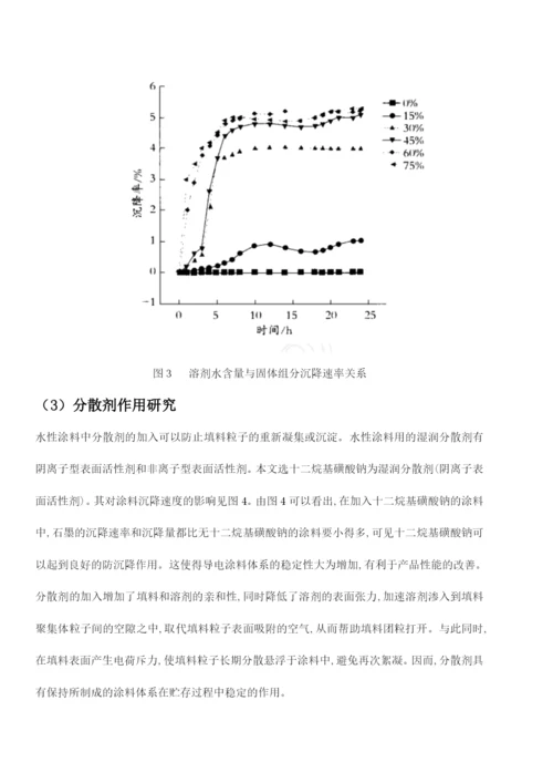 论文水性丙烯酸石墨导电涂料.docx