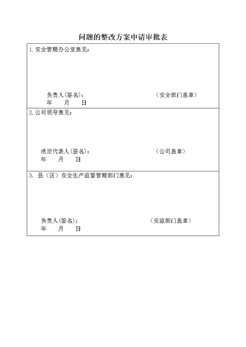 安全检查整改方案