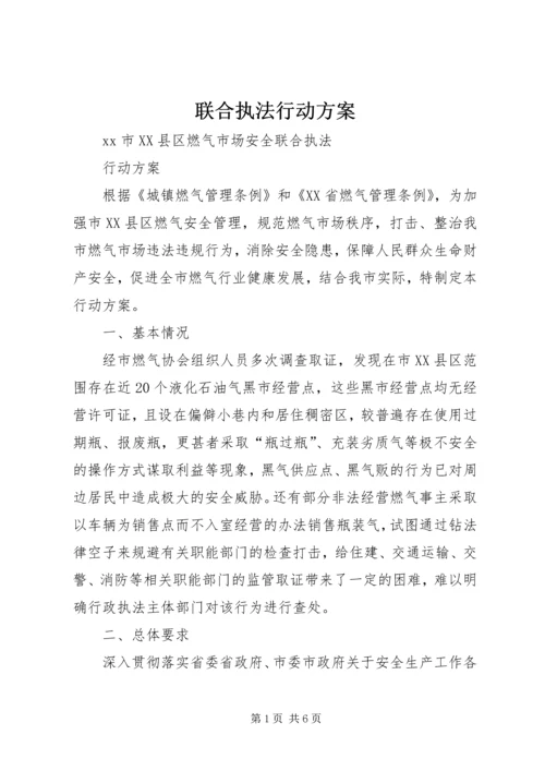 联合执法行动方案 (4).docx