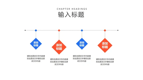蓝色扁平风会议办公工作总结汇报PPT模板