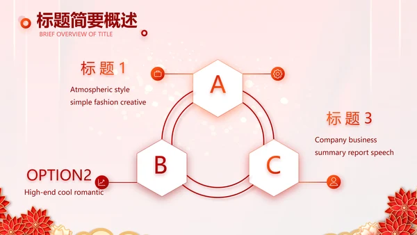 红色迎新春春节晚会年会PPT