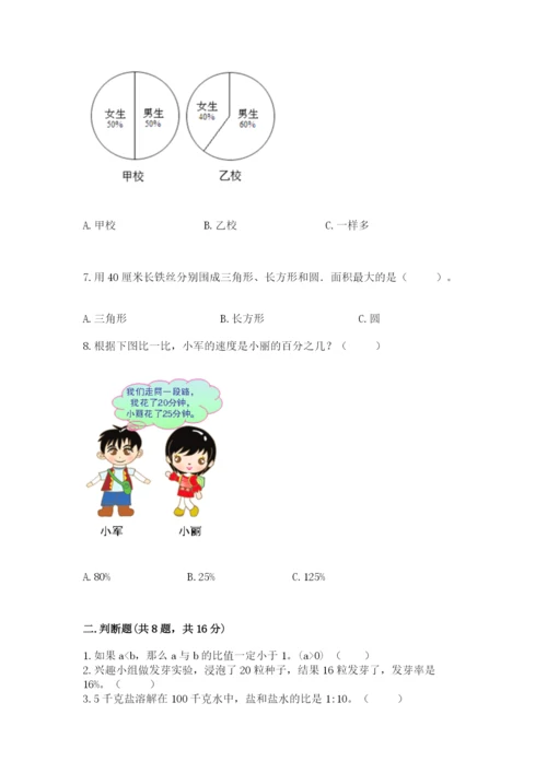 小学六年级上册数学期末测试卷附参考答案【a卷】.docx