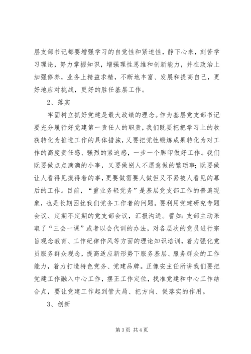 基层党支部书记培训心得.docx