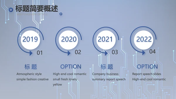 蓝色AI电子科技工作总结商务PPT