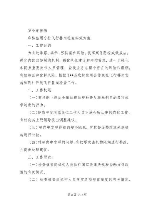 联社监审部现场检查实施方案.docx