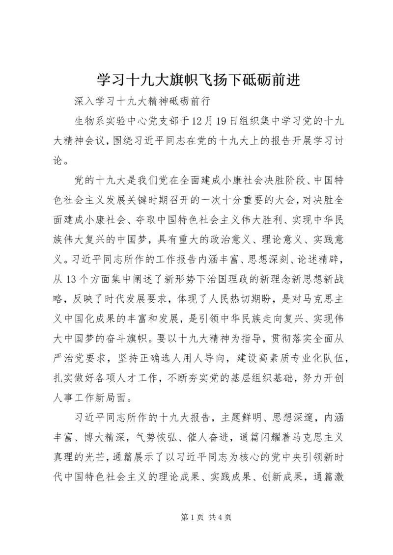 学习十九大旗帜飞扬下砥砺前进 (2).docx