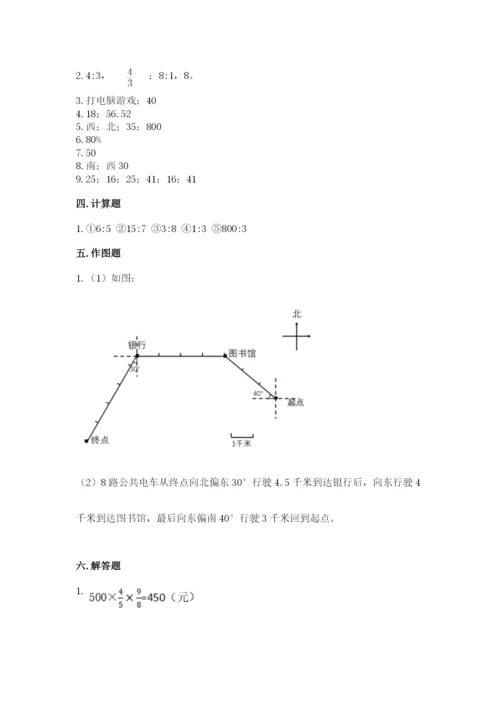 小学数学六年级上册期末考试试卷含答案ab卷.docx
