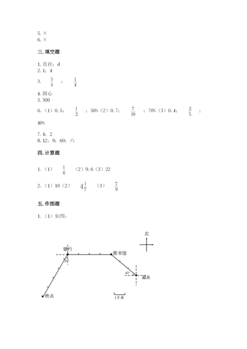 六年级数学上册期末考试卷附答案【完整版】.docx