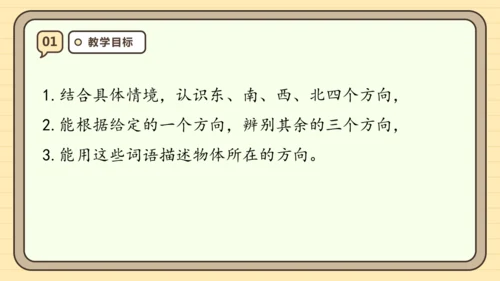 1.1 认识东南西北 课件 (共20张PPT) 人教版 三年级下册数学