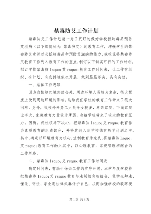 禁毒防艾工作计划 (3).docx