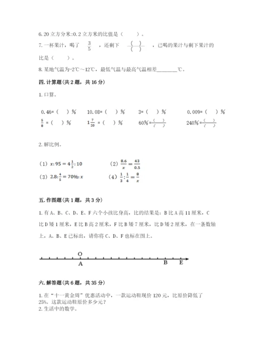 六年级下册数学期末测试卷及参考答案（完整版）.docx
