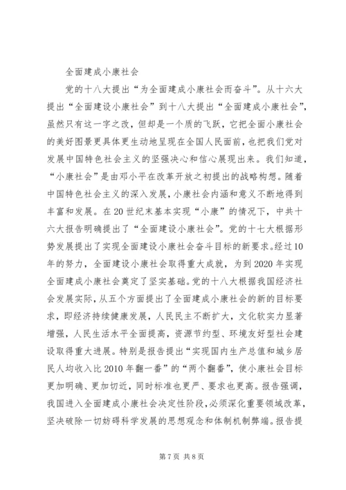 全面建成小康社会的战略部署学习党的十八大报告.docx