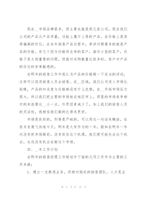 销售经理个人总结5篇.docx