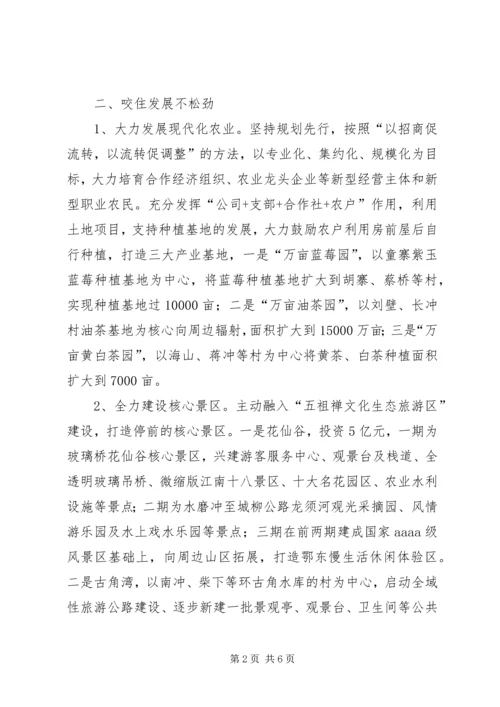 学习心得：突出农旅融合发展推进美丽乡村建设.docx