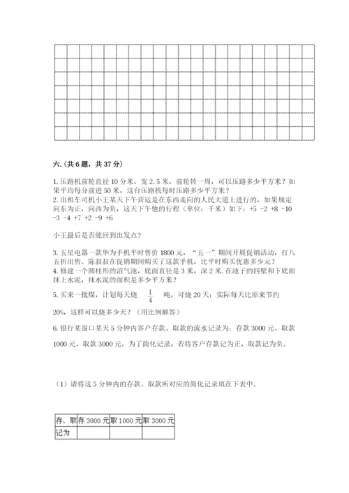 最新人教版小升初数学模拟试卷【名校卷】.docx