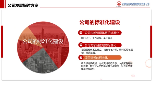 建设管理股分公司工作汇报PPT模板