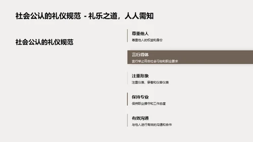 礼仪在职业中的应用