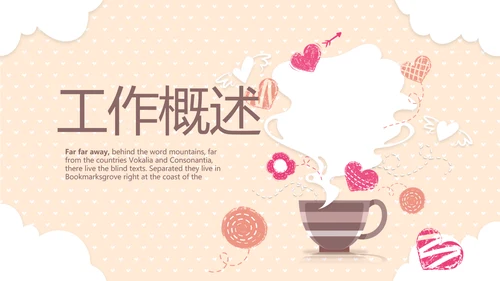 手绘时尚奶茶店动态PPT