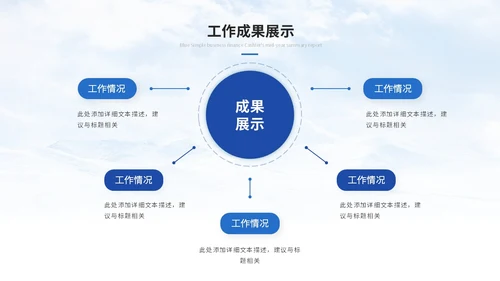 简约雪山商务季度工作总结工作汇报述职报告ppt模板