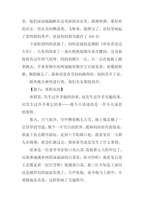 寒假见闻作文500字.docx