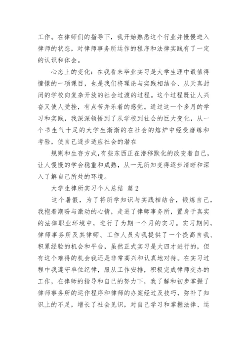 大学生律所实习个人总结.docx