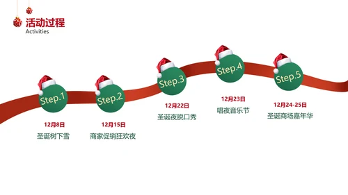 简约风深绿圣诞狂欢活动