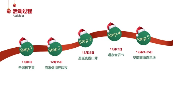 简约风深绿圣诞狂欢活动