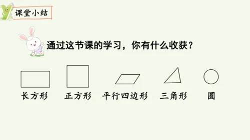 1.1  认识平面图形（课件）(共15张PPT)2024-2025学年人教版一年级数学下册