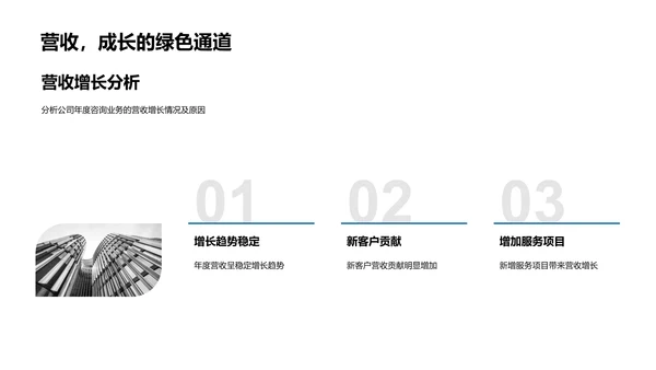 咨询业务年报总结PPT模板