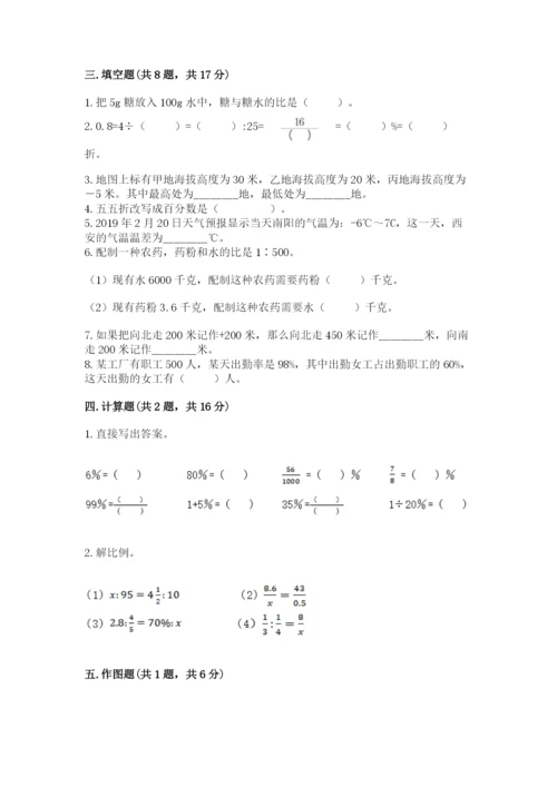 湘阴县六年级下册数学期末测试卷精品带答案.docx