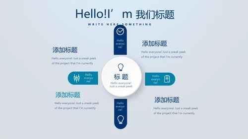 蓝色医疗智能牙科动态PPT