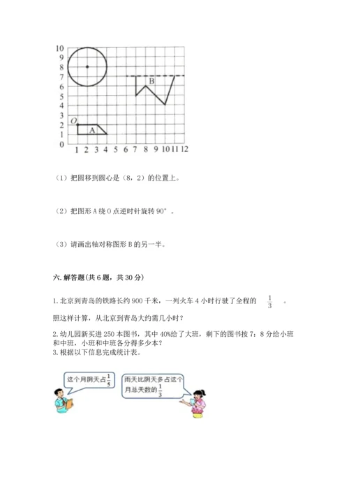 人教版六年级上册数学期末检测卷及答案（精品）.docx