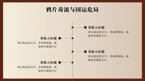 棕色中国风林则徐人物介绍教学课件PPT模板