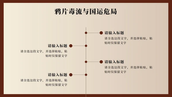 棕色中国风林则徐人物介绍教学课件PPT模板