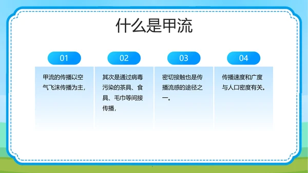 预防甲型流感病毒医学知识PPT模板