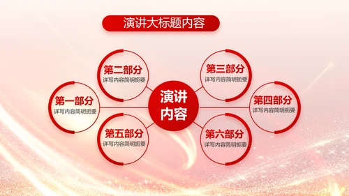 红色公安民警风采展示PPT动态模板