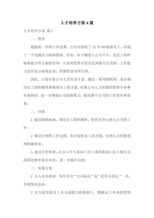 人才培养方案4篇.docx