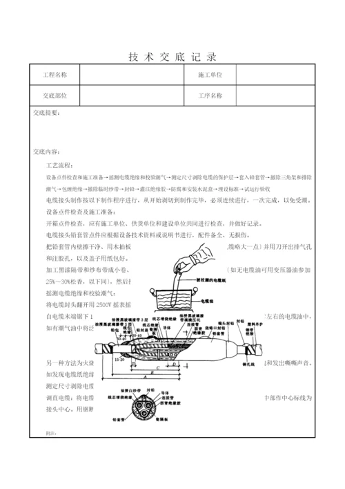 07-6-10(6)kV油纸绝缘电缆接头制作质量管理9092846.docx