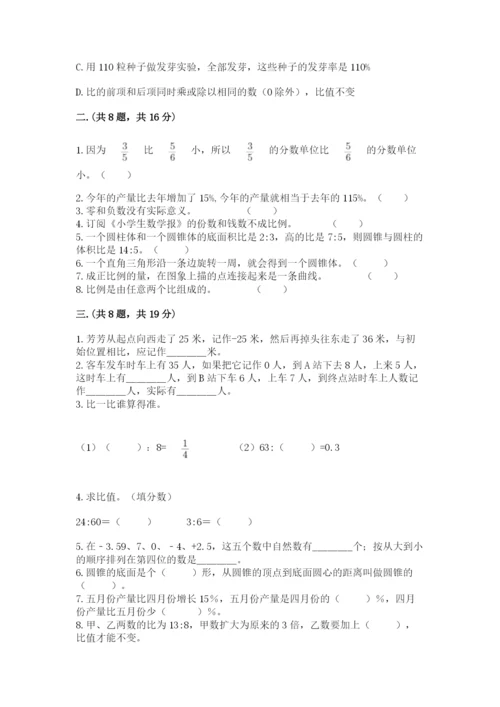 洛阳市小学数学小升初试卷附参考答案（轻巧夺冠）.docx