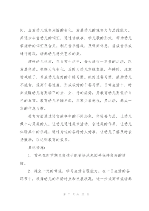 学前班幼师工作计划10篇.docx